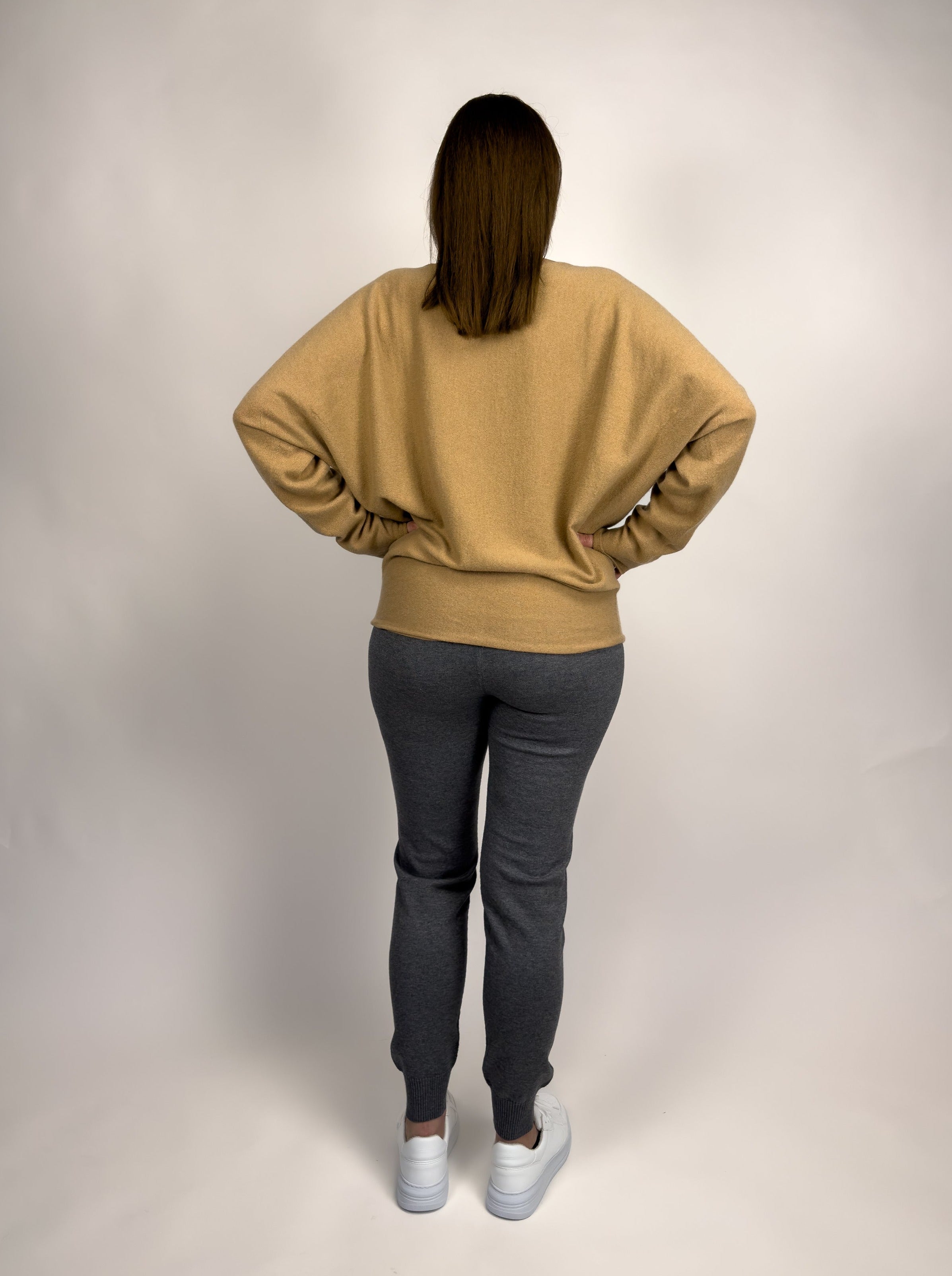 Penelope Long dolman sleeve cashmere sweater